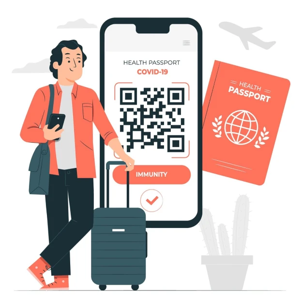 persona con pasaporte
